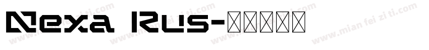 Nexa Rus字体转换